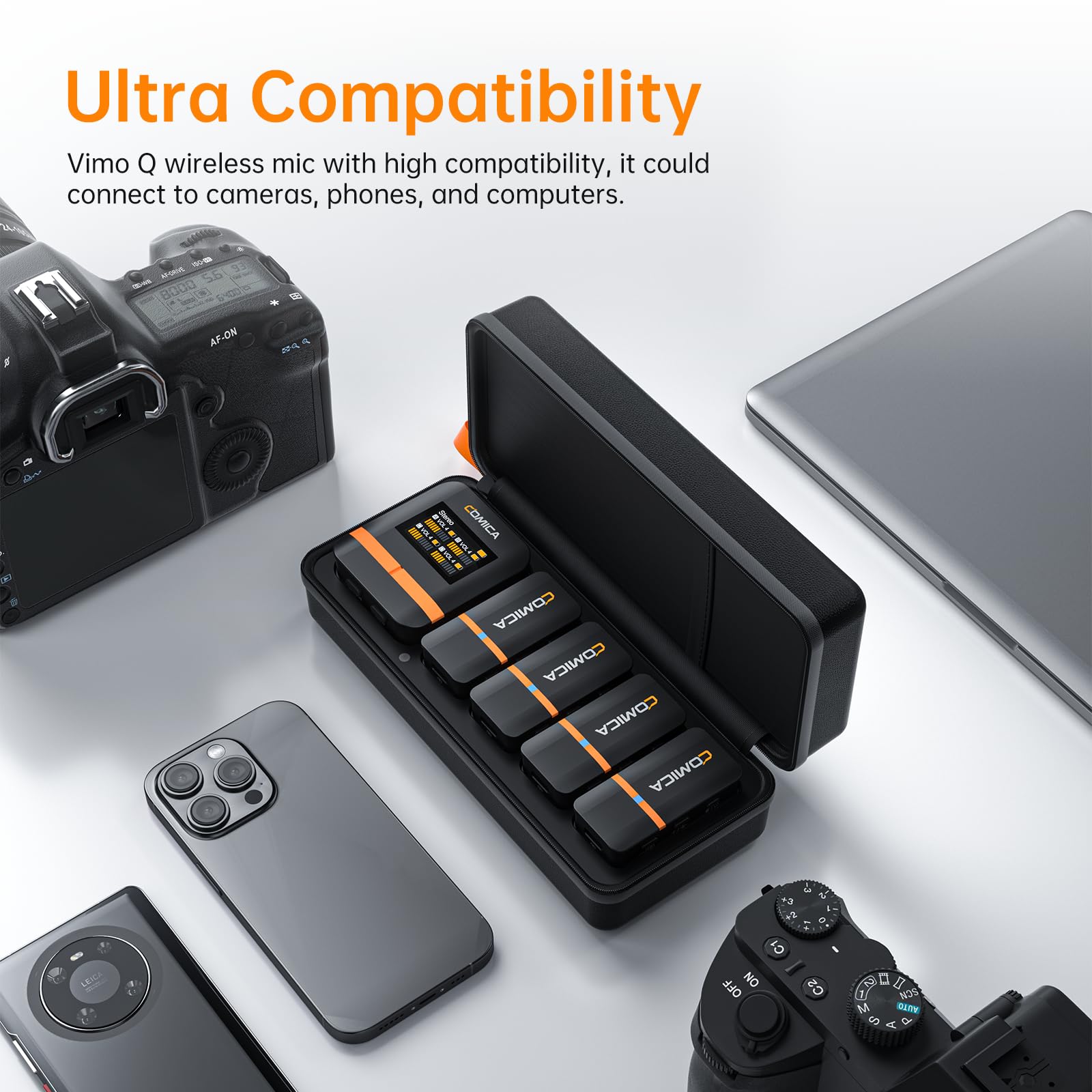 Amazon.com: COMICA (4 Lav Mic) Vimo Q Wireless Lavalier Microphone